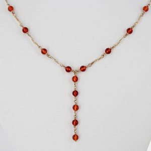 Italian Handmade German Baltic Amber Necklace in 9ct solid Gold- GN0013 RRP£850!!!