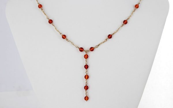 Italian Handmade German Baltic Amber Necklace in 9ct solid Gold- GN0013 RRP£850!!!