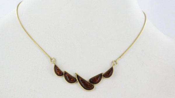 Italian Handmade German Baltic Amber Necklace in 9ct solid Gold- GN0070 RRP£495!!!