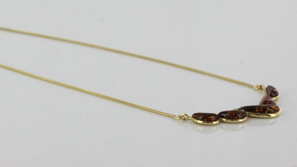 Italian Handmade German Baltic Amber Necklace in 9ct solid Gold- GN0070 RRP£495!!!