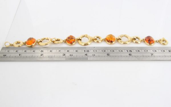 ITALIAN HANDMADE UNIQUE GERMAN BALTIC AMBER BRACELET IN 18CT solid GOLD -GBR105 RRP£3500!!!