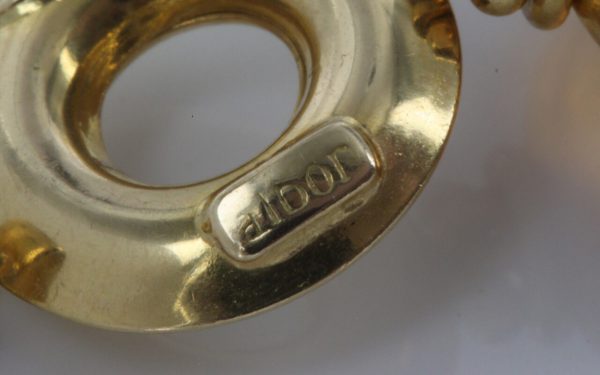 ITALIAN HANDMADE UNIQUE GERMAN BALTIC AMBER BRACELET IN 18CT solid GOLD -GBR105 RRP£3500!!!