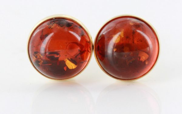 Italian Made German Baltic Amber Cufflinks In Solid 9ct Gold GF003 RRP£495!!!