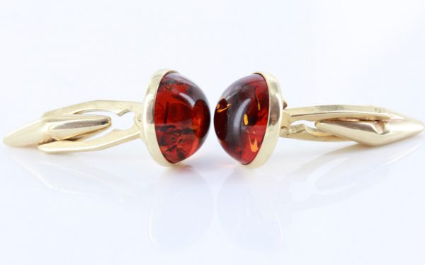 Italian Made German Baltic Amber Cufflinks In Solid 9ct Gold GF003 RRP£495!!!