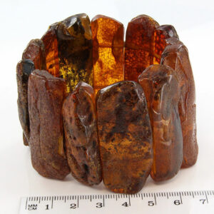 German Natural Baltic Amber Raw Earthy Genuine Handmade Bracelet W021 RRP£1000!!!