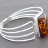Italian Handmade Unique Bangle German Baltic Amber 925 Silver - BAN002 RRP £395!!!