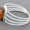 Italian Handmade Unique Bangle German Baltic Amber 925 Silver - BAN002 RRP £395!!!