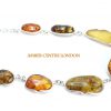 German Baltic Amber Handmade Necklace in 925 Sterling Silver N002 RRP£550!!!