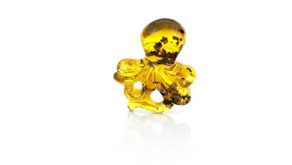 Mexican Dominican Amber Octopus Beautiful Carving Super Item -OT5223 £995!!!