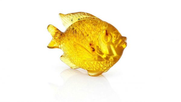 Mexican Amber Unique Fish Carving Super Quality Collectible Item -OT5225 £900!!!