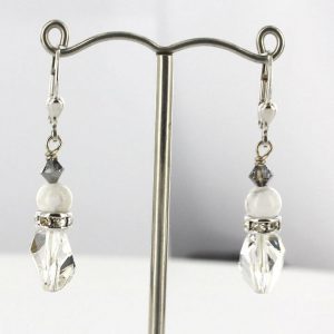 GENUINE GERMAN HAND MADE COEUR DE LION WHITE CRYSTAL EARRINGS- H4607 RRP£49!!!