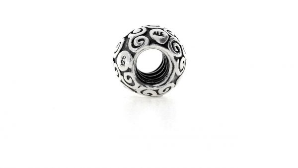 Authentic Retired Pandora Sterling Silver Swirl Dots Bead Charm 790161 RRP£35!!!