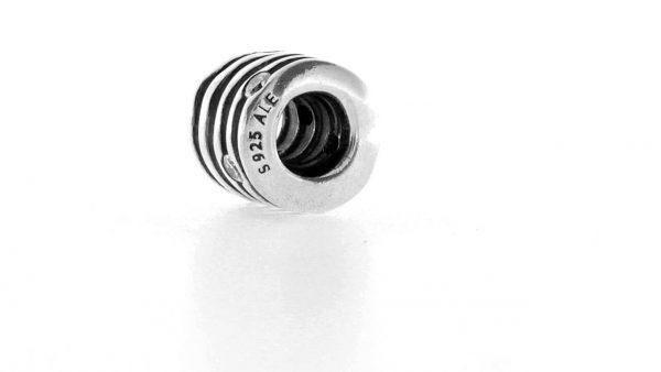 Pandora Unique SILVER & CLEAR ZIRCONIA SWIRL WRAP Charm- 790182CZ RRP£65!!!