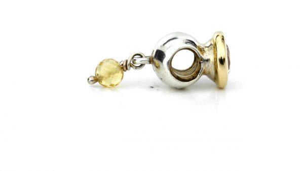 Genuine Pandora 925 Silver and 14k Gold Charm - Citrine - 790391CCZ RRP£175!!!