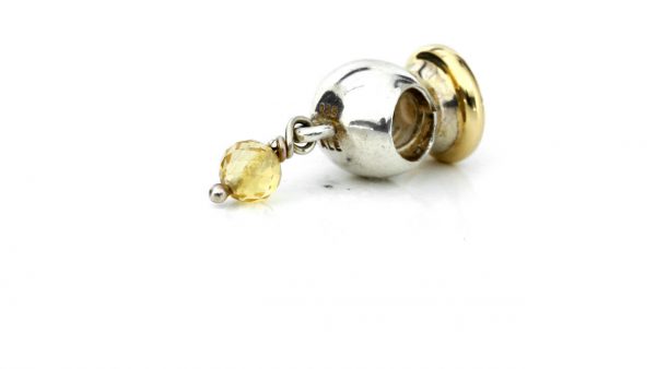 Genuine Pandora 925 Silver and 14k Gold Charm - Citrine - 790391CCZ RRP£175!!!