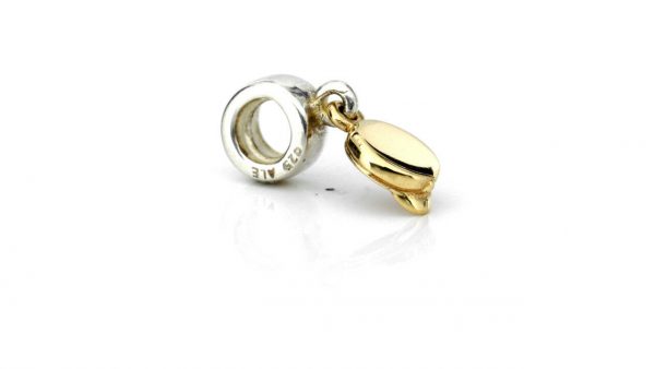 Genuine Pandora Silver 925 ALE Charm with 14ct Gold - Hat - 790118 RRP £95!!!