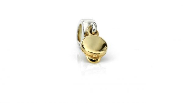 Genuine Pandora Silver 925 ALE Charm with 14ct Gold - Hat - 790118 RRP £95!!!