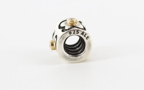 PANDORA Silver, 14ct Gold and Diamond Life's Path Charm 790419D RRP£195!!!