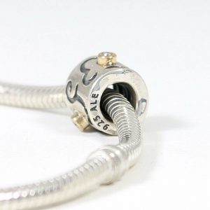 PANDORA Silver, 14ct Gold and Diamond Life's Path Charm 790419D RRP£195!!!