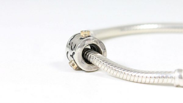 PANDORA Silver, 14ct Gold and Diamond Life's Path Charm 790419D RRP£195!!!