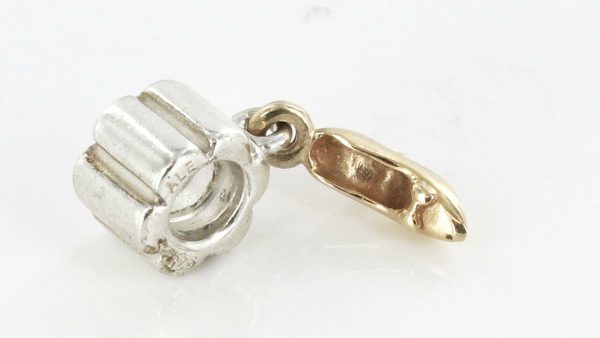 Genuine Pandora Retired 925 Silver Charm -14ct GOLD STILETTO- 790349 RRP £145!!!