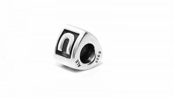 Genuine Pandora Silver 925 ALE Charm - Letter U - 790323U RRP£30!!!