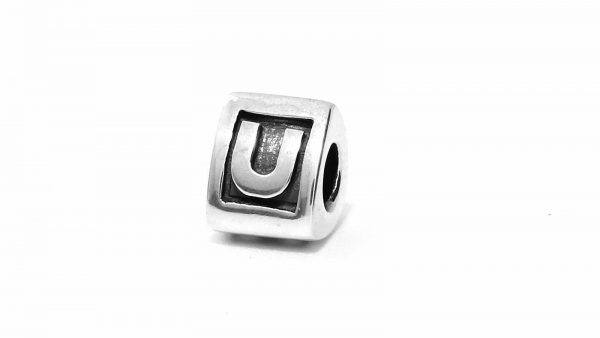 Genuine Pandora Silver 925 ALE Charm - Letter U - 790323U RRP£30!!!