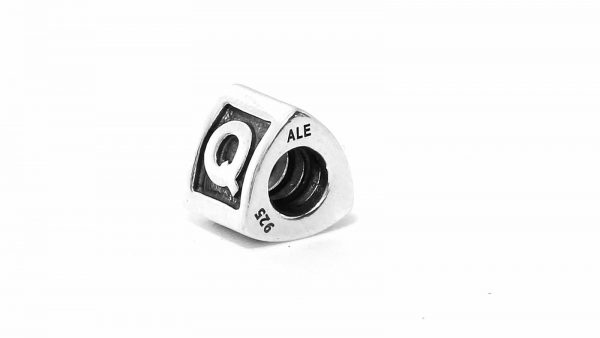 Genuine Pandora 925 Silver 925 ALE Charm - Letter Q - 790323Q - RRP£30!!!