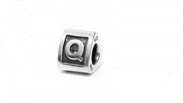 Genuine Pandora 925 Silver 925 ALE Charm - Letter Q - 790323Q - RRP£30!!!