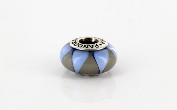 PANDORA Unique Blue Captivating Murano Glass Charm 925 ALE 790637- RRP£45!!!!