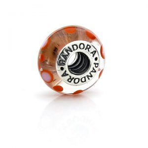 Genuine Pandora CINNAMON BUBBLES Charm Murano 925 ALE Glass - 790688 RRP£45!!!