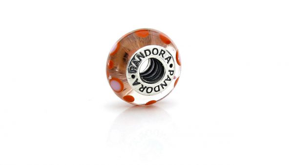 Genuine Pandora CINNAMON BUBBLES Charm Murano 925 ALE Glass - 790688 RRP£45!!!