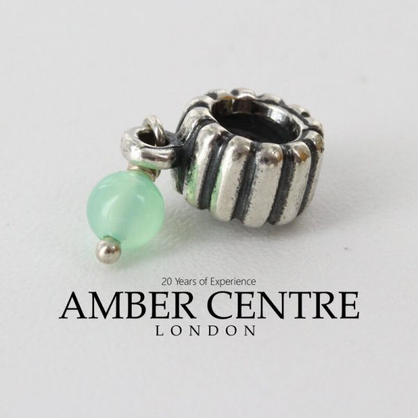 Pandora Genuine Silver 925 ALE Charm Chrysoprase Dangle - 790166CH RRP£55!!!