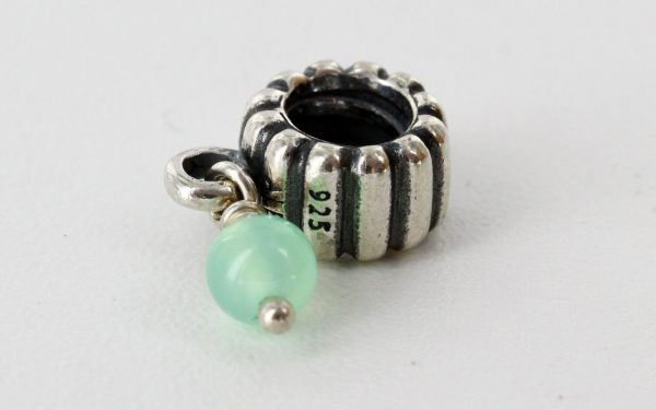 Pandora Genuine Silver 925 ALE Charm Chrysoprase Dangle - 790166CH RRP£55!!!