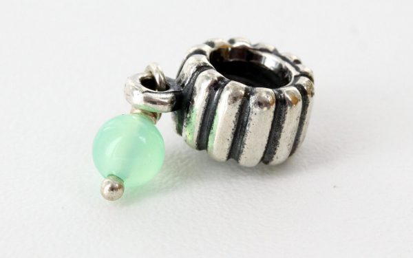 Pandora Genuine Silver 925 ALE Charm Chrysoprase Dangle - 790166CH RRP£55!!!