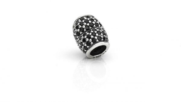 Pandora Silver S925 ALE Unique Charm - BLACK PAVÉ HEART CHARM - 791052NCK RRP£55!!!