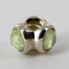 Pandora Silver 925 ALE Charm Natural Light Quartz - Prehnite - 790351PR RRP£65!!!