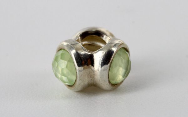 Pandora Silver 925 ALE Charm Natural Light Quartz - Prehnite - 790351PR RRP£65!!!