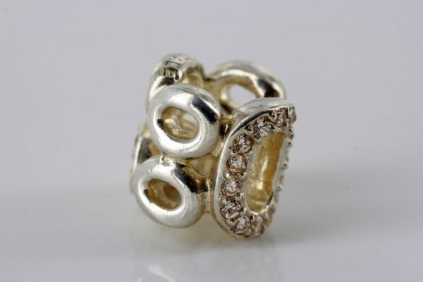 Pandora 925 ALE with Zirconia Circle of Friends Charm - 790445CZ RRP£100!!!