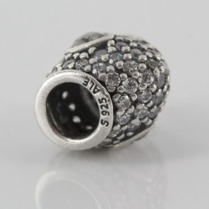 Genuine Pandora Charm S925 ALE & Zirconia Pave Triple Heart -791168CZ RRP£75!!!