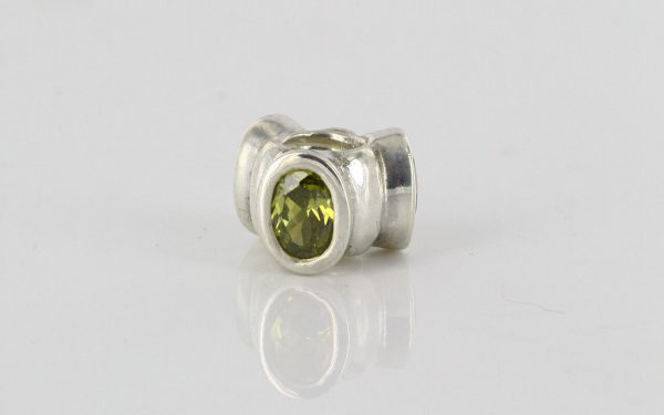 Pandora Genuine 925 ALE Charm Green Zirconia "CAT'S EYE" -790289GCZ RRP£65!!!