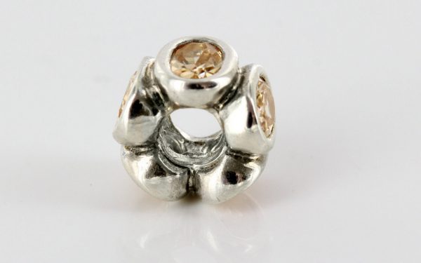 Pandora Genuine Charm -Silver Champagne Oval Cz Charm - 790311CCZ RRP£65!!!