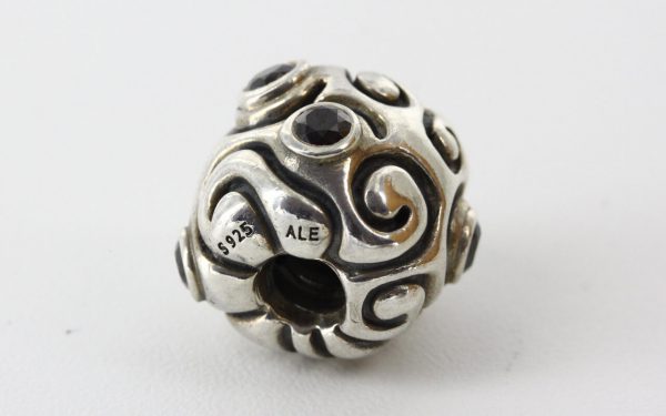 Pandora Genuine S925 ALE BLACK ZIRCONIA LARGE DAY DREAM Charm-790869CZK RRP£125!!!