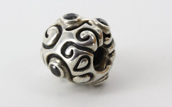 Pandora Genuine S925 ALE BLACK ZIRCONIA LARGE DAY DREAM Charm-790869CZK RRP£125!!!