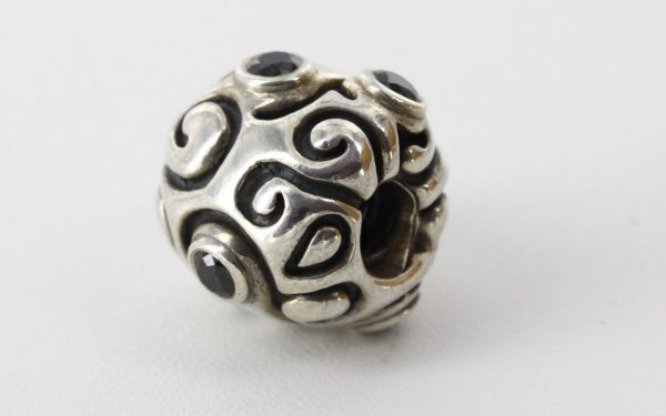 Pandora Genuine S925 ALE BLACK ZIRCONIA LARGE DAY DREAM Charm-790869CZK RRP£125!!!