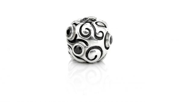 Pandora Genuine S925 ALE BLACK ZIRCONIA LARGE DAY DREAM Charm-790869CZK RRP£125!!!