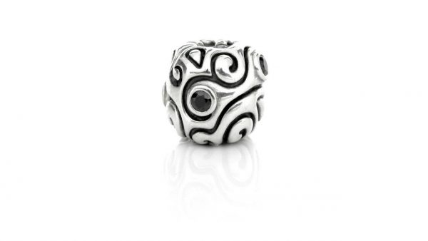 Pandora Genuine S925 ALE BLACK ZIRCONIA LARGE DAY DREAM Charm-790869CZK RRP£125!!!