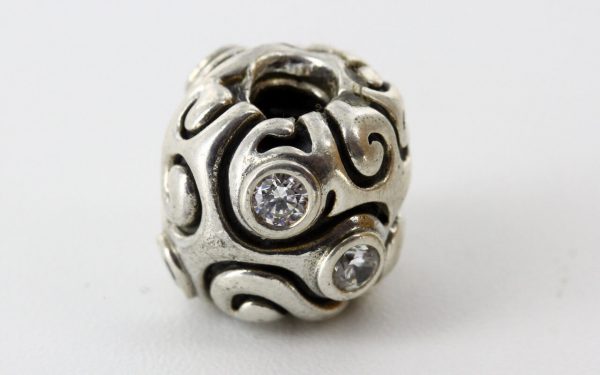 Pandora Silver S925 ALE White ZIRCONIA LARGE DAY DREAM Charm - 790869CZ RRP£125!!!