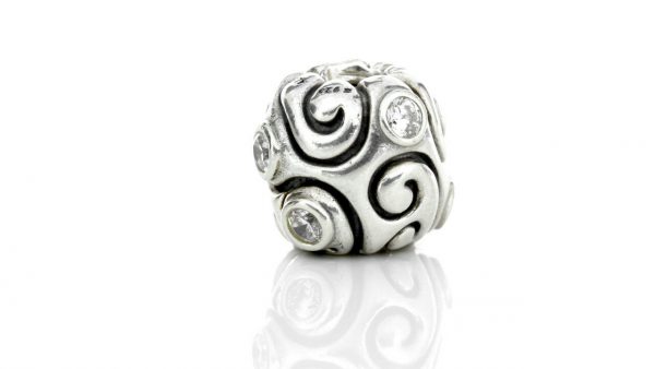 Pandora Silver S925 ALE White ZIRCONIA LARGE DAY DREAM Charm - 790869CZ RRP£125!!!