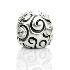 Pandora Silver S925 ALE White ZIRCONIA LARGE DAY DREAM Charm - 790869CZ RRP£125!!!